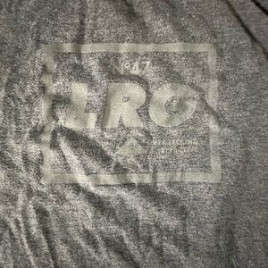 Lrg Gray Short Sleeve Tee with Vintage Logo
